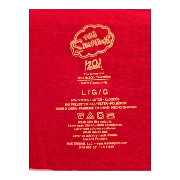 New The Simpsons Family Christmas Sleigh Ride Santa Bart T-shirt Red Festive - Picture 2 of 3